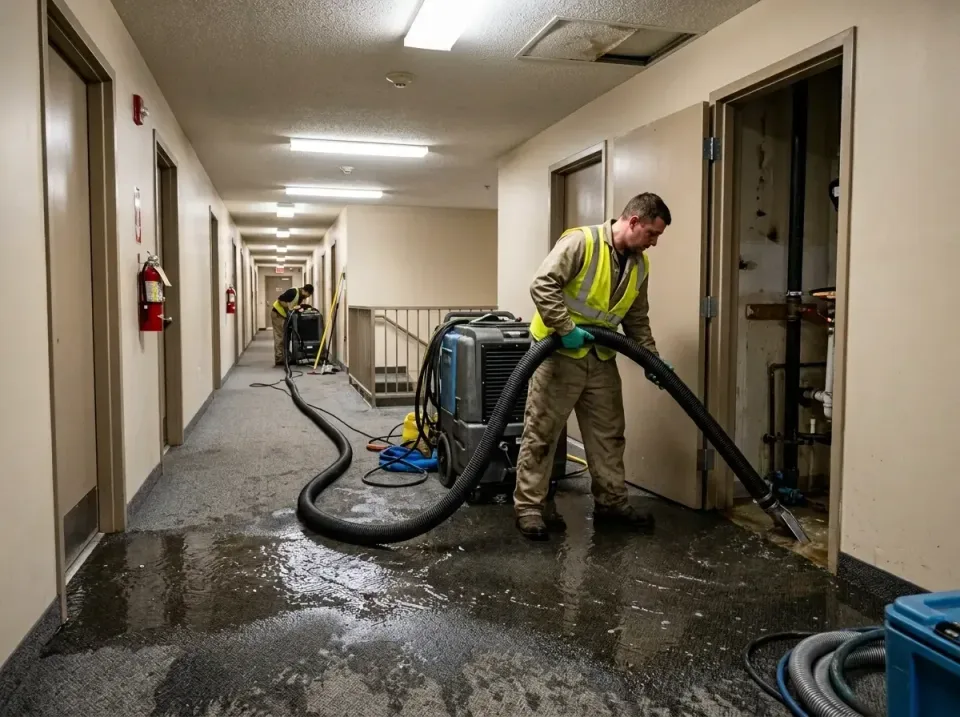 multi-unit-apartment-hallway-f-005 — frequently asked questions, Emergency Burst Pipe Water Extraction & Removal in Lake Goo…